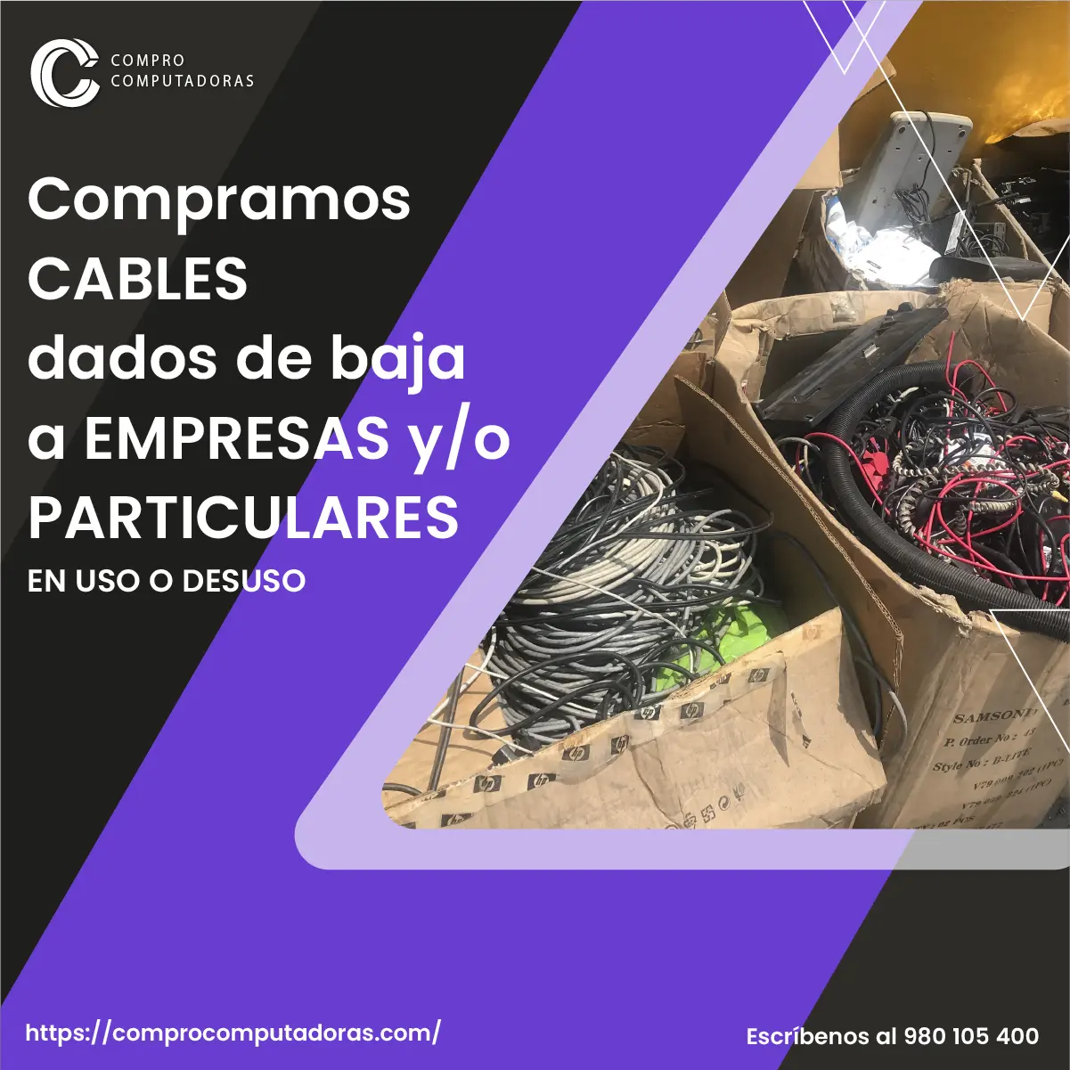 TIENES CABLES ELECTRICOS EN DESUSO LO COMPRAMOS 