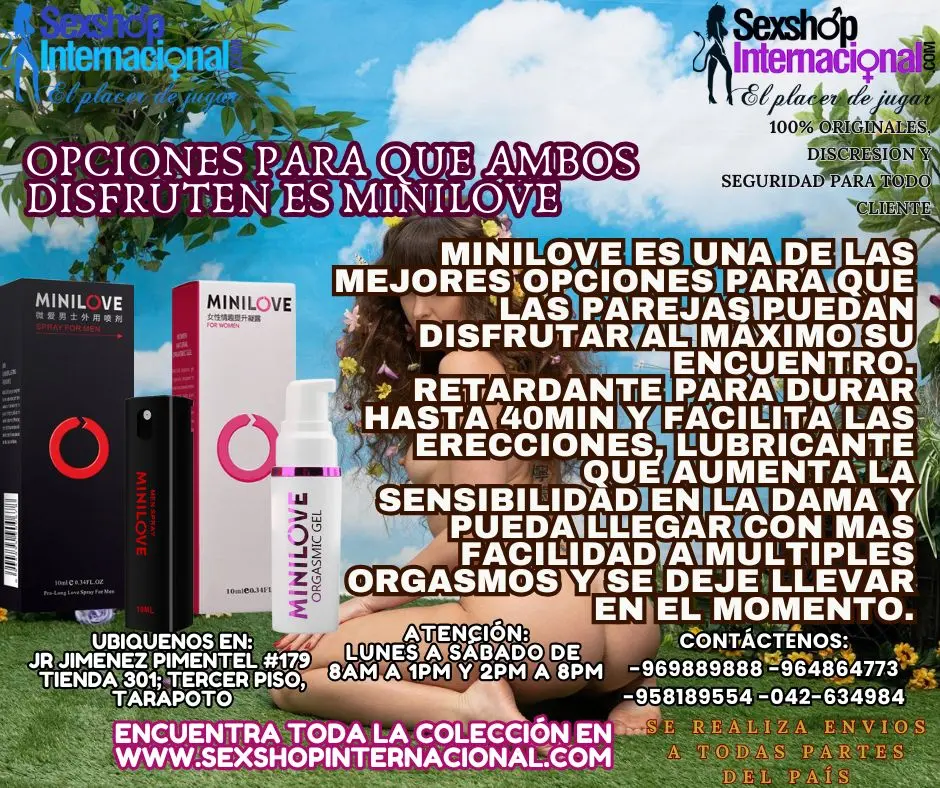 opciones para que ambos disfruten es minilove lub y retardan