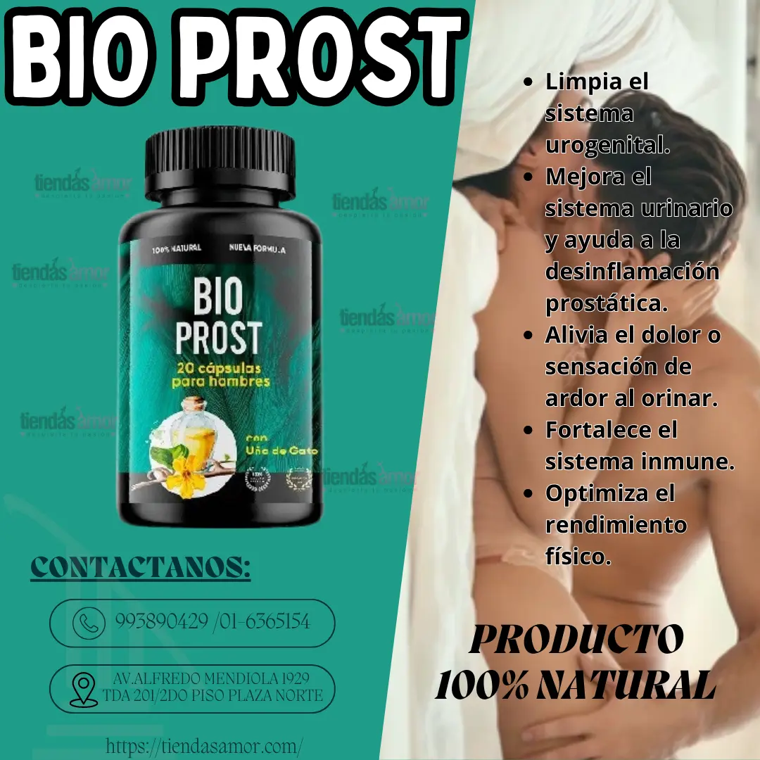 BIO PROST PARA EL DESARROLLO DEL PENE - POTENCIA SEXUAL 