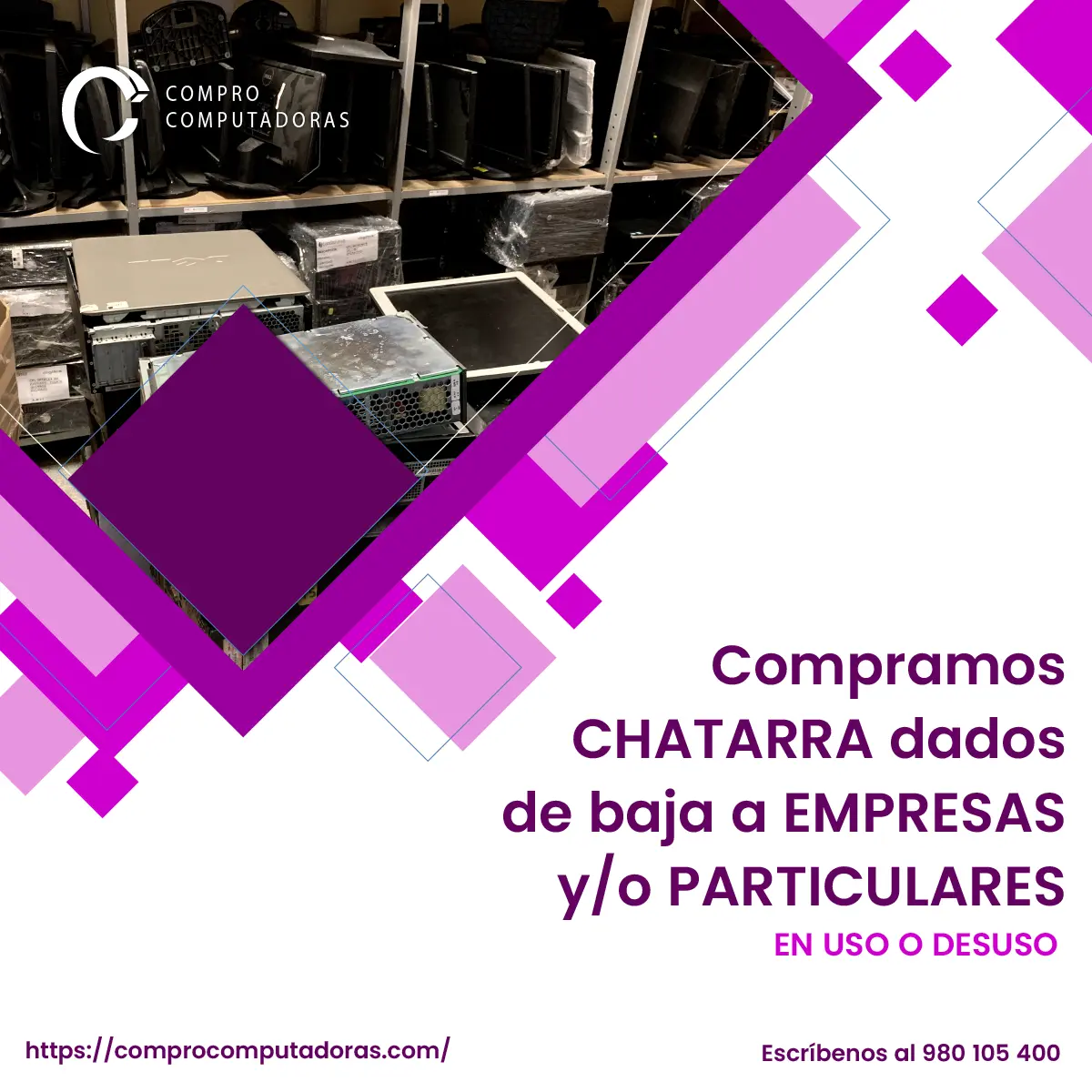 Retiro y compra de computadoras