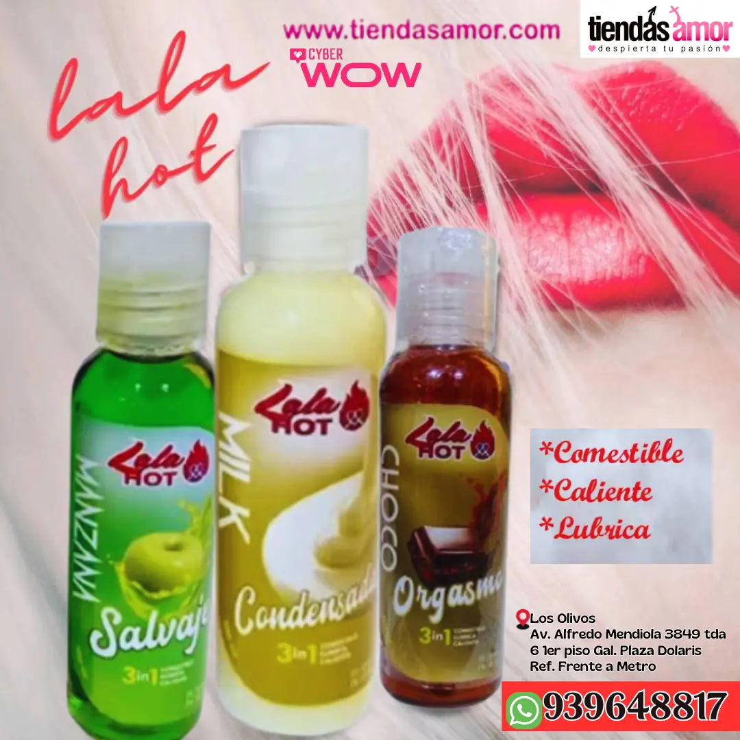 LALA HOT LUBRICANTE SENSACIÓN CALOR Y COMESTIBLE
