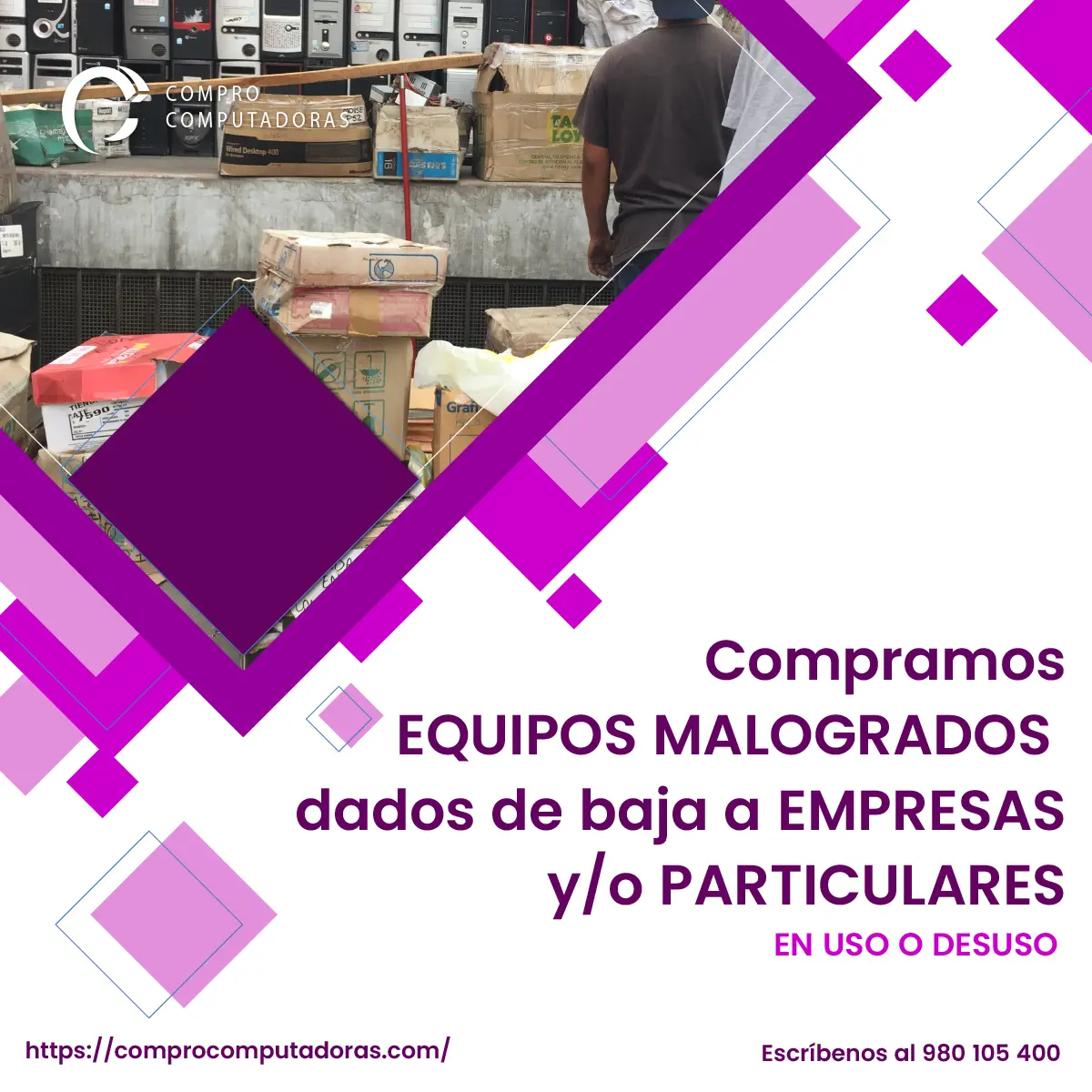 TIENES EQUIPOS MALOGRADOS LO COMPRAMOS 