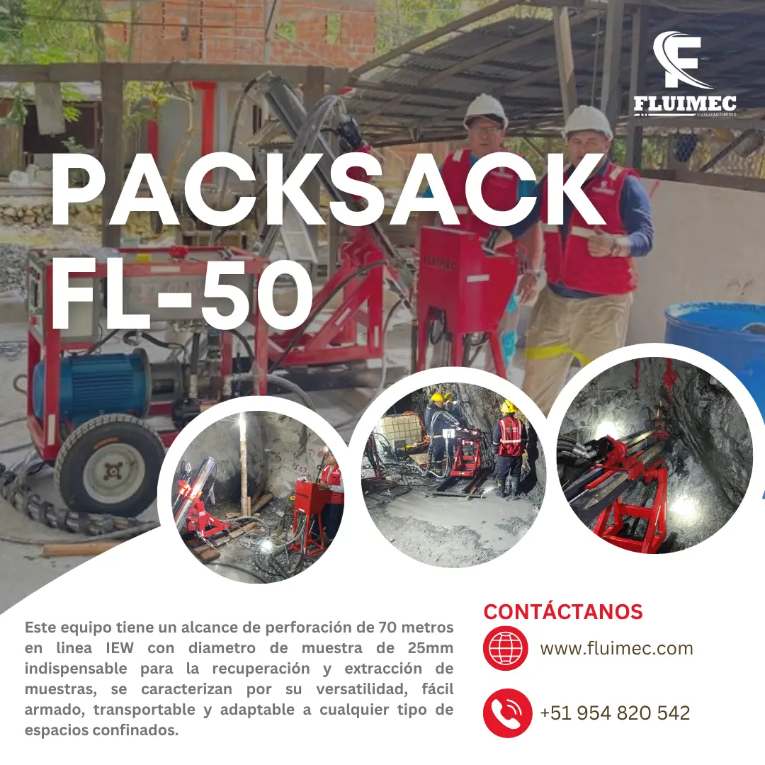PACKSACK HIDRÁULICA FL50 equipo para industria minera 