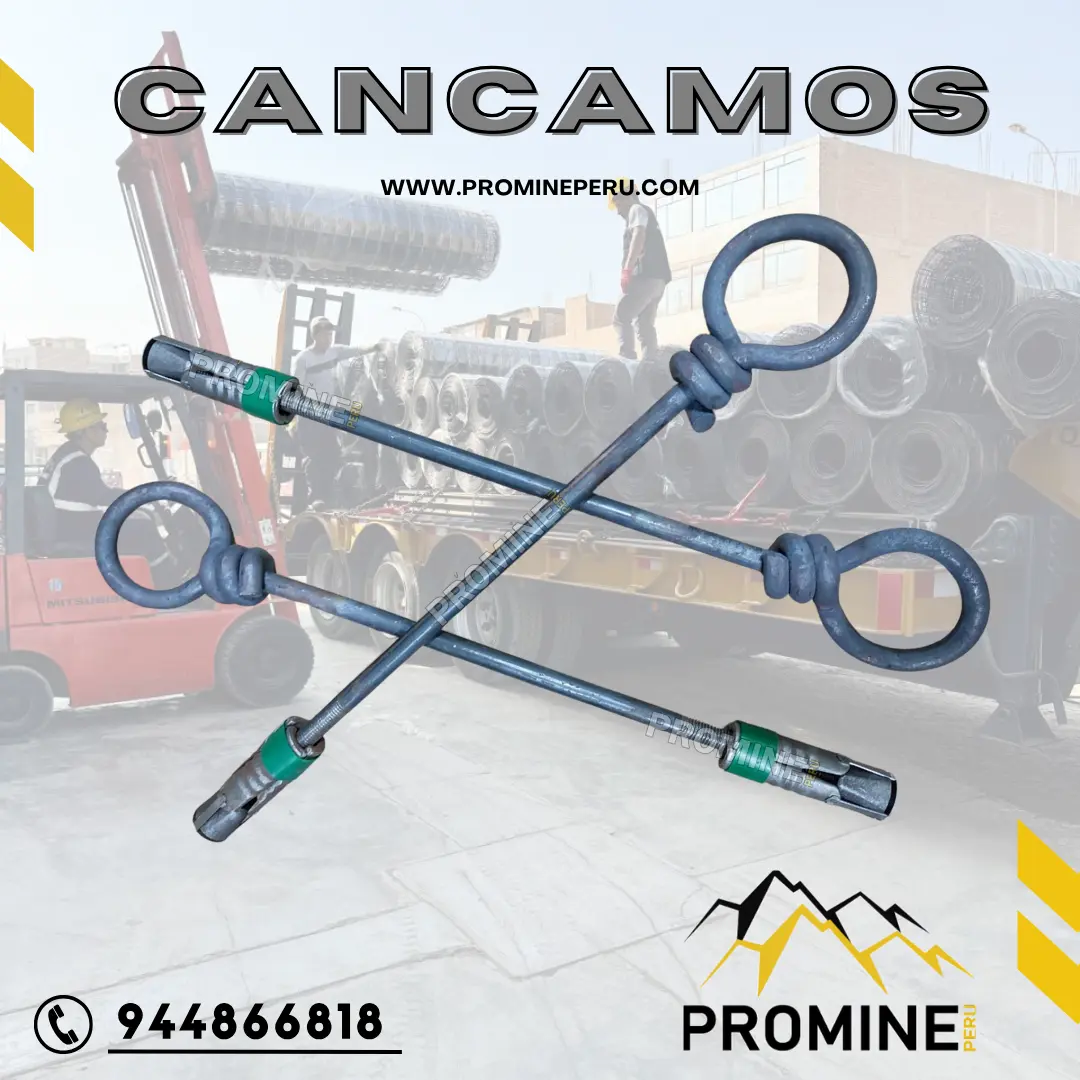 Cáncamos Mineros Fijación segura en socavones