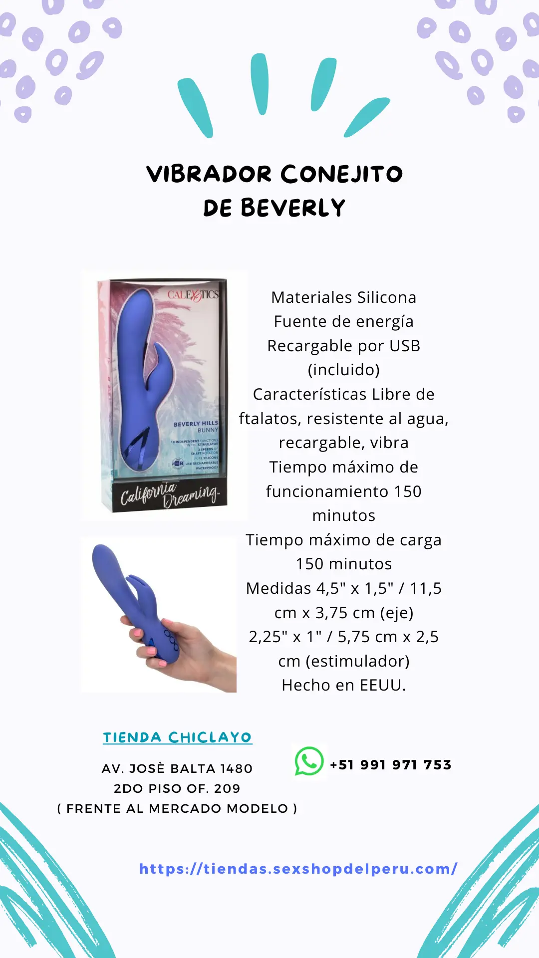Vibrador conejo Beverly hills