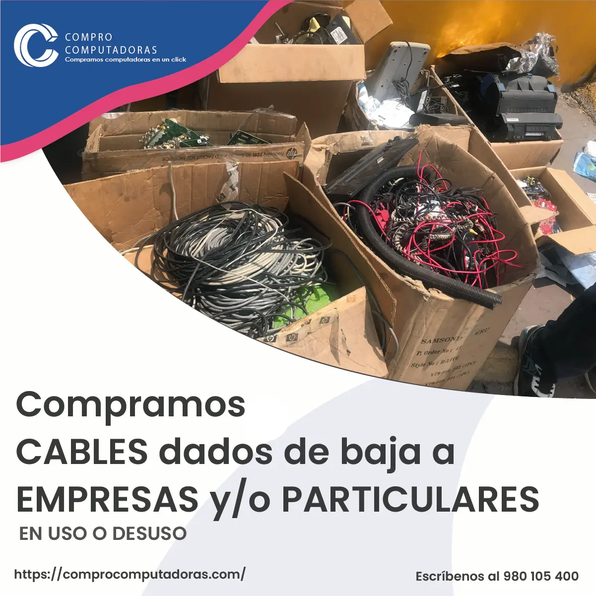 TIENES CABLES ELECTRICOS EN DESUSO LO COMPRAMOS 