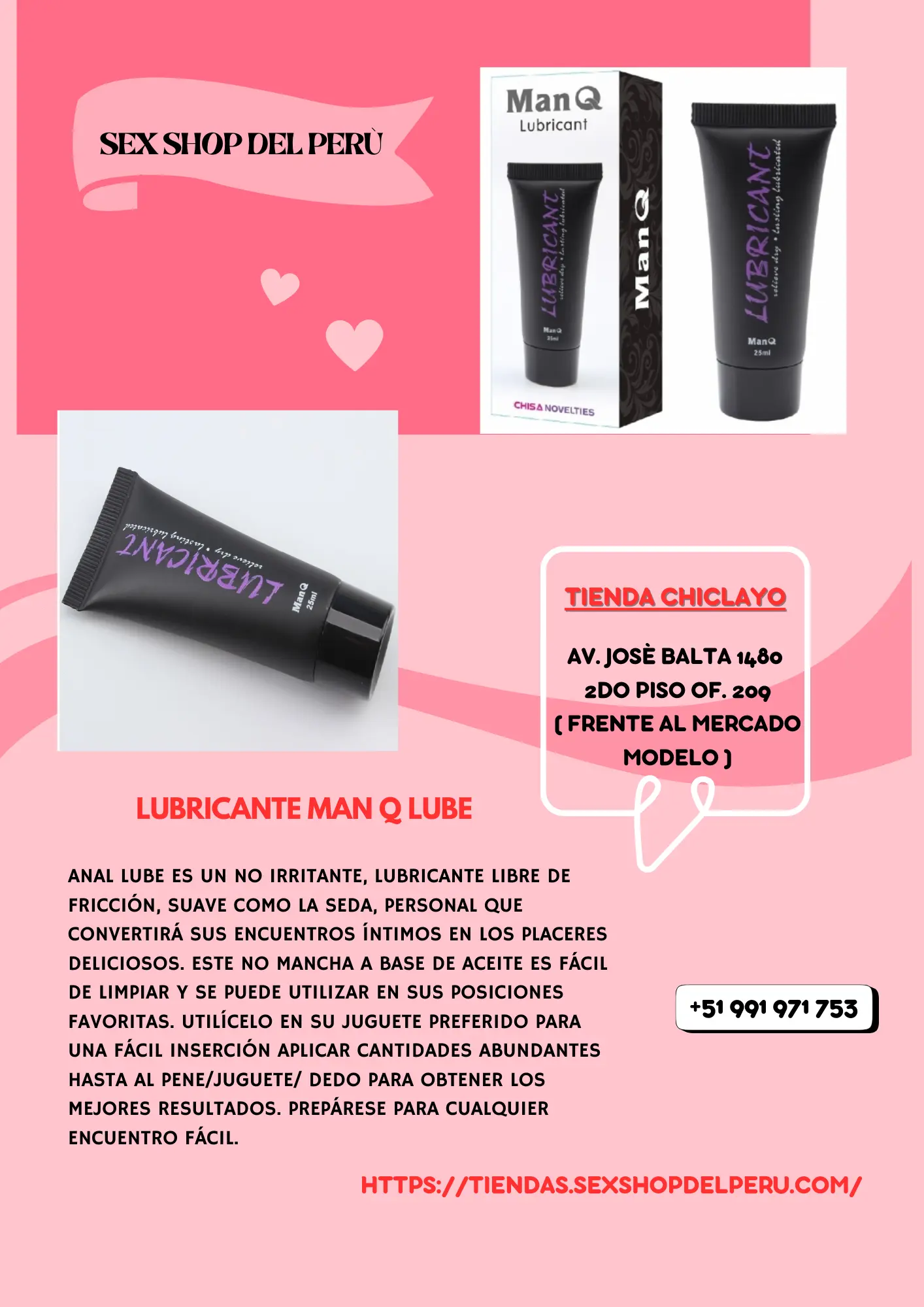 LUBRICANTE MAN Q LUBE