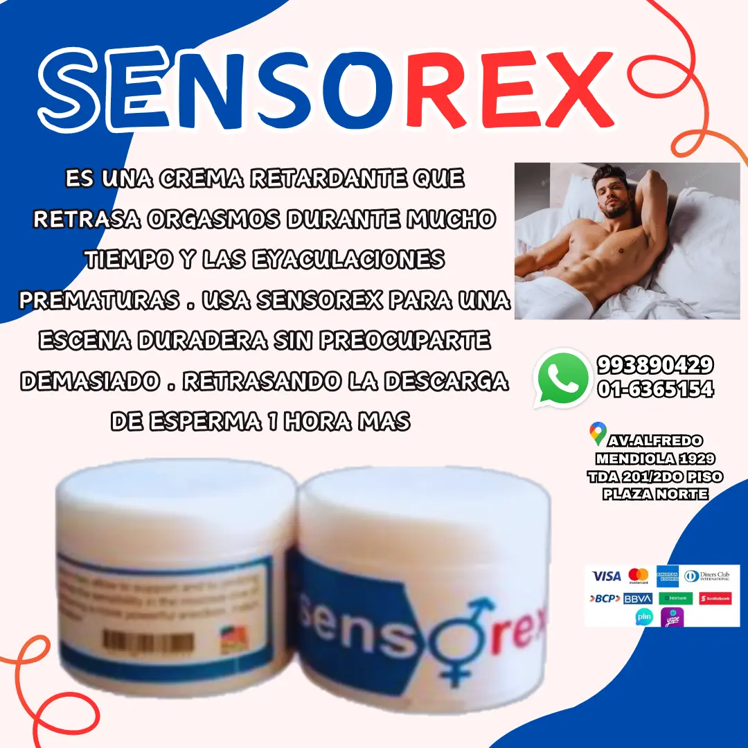 SENSOREX RETARDANTE TIENDAS AMOR