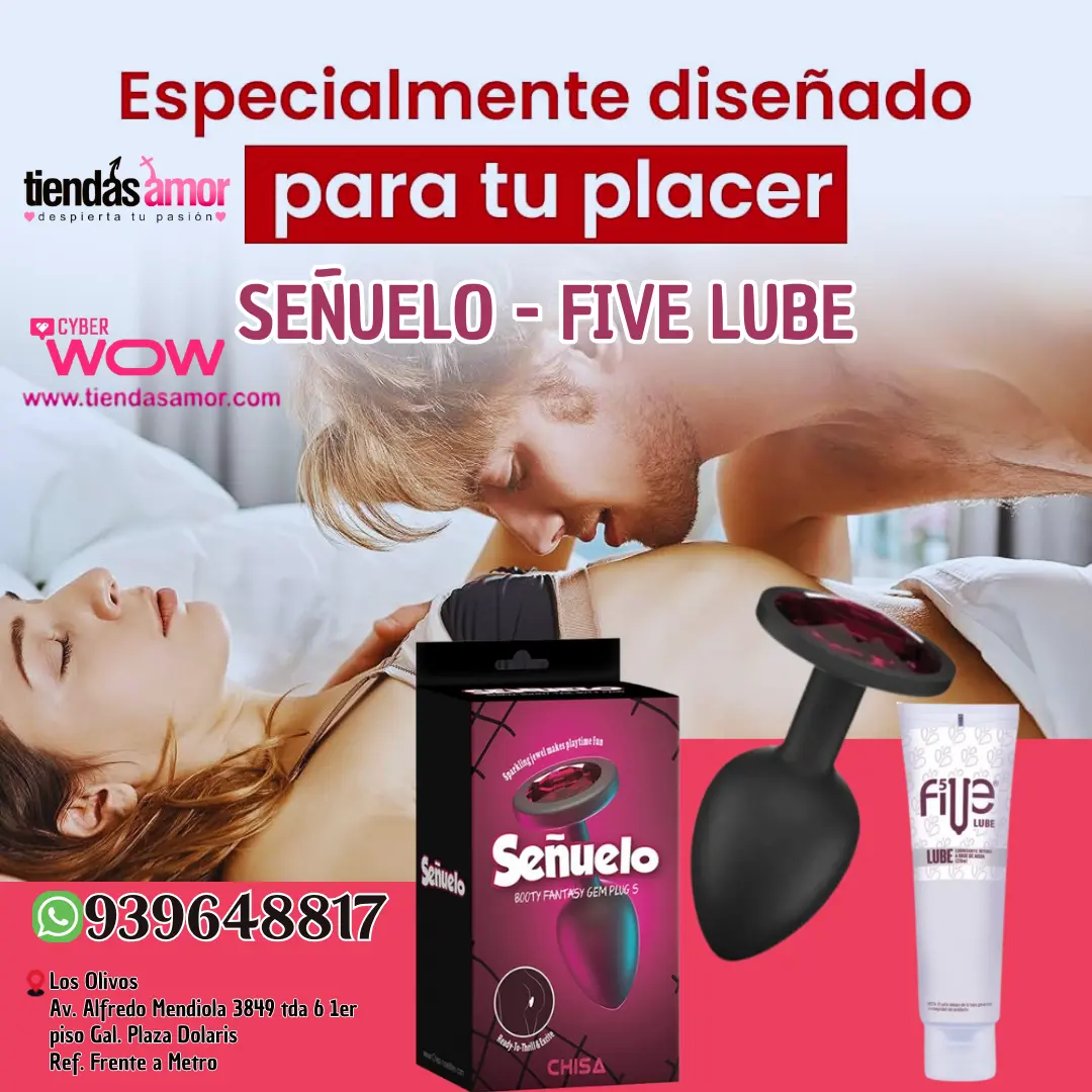 Plug anal silicona Señuelo Silicona- lubricante five lube