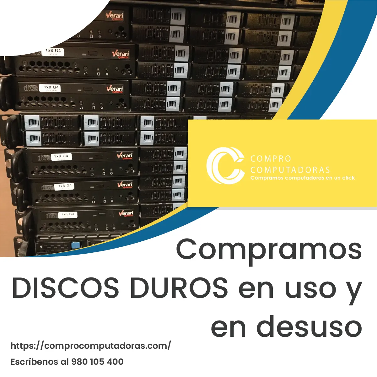 TIENES DISCOS DUROS ANTIGUOS LO COMPRAMOS 