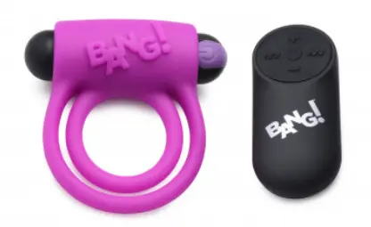 A-Anillo vibrador bang control remoto