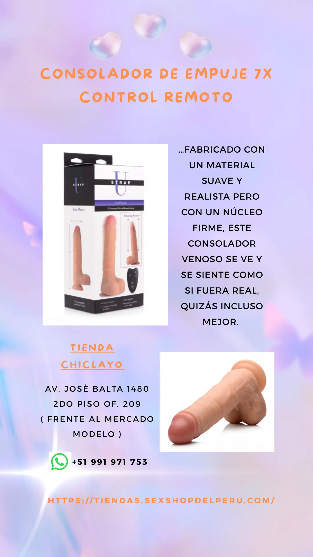 CONSOLADOR DE EMPUJE 7X CONTROL REMOTO