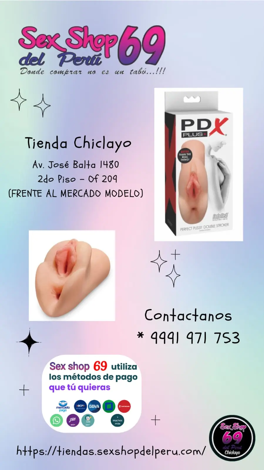 ACARICIADOR VAGINA PERFECTA DOBLE ACARICIADOR 