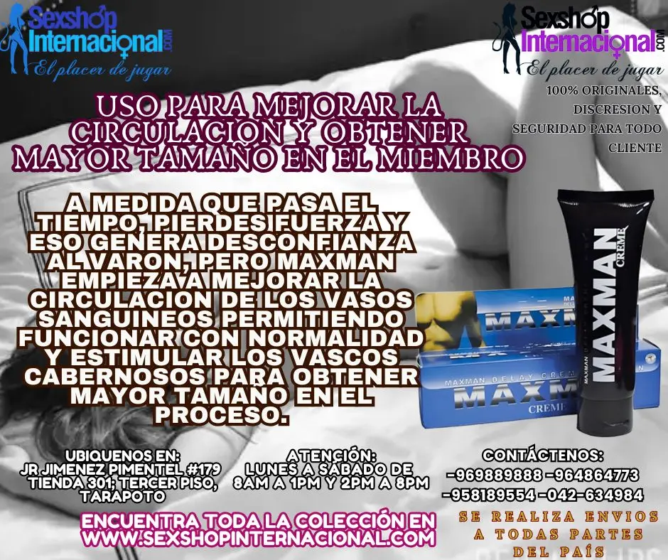 uso para mejorar la circulacion y obtener mayor tamaño en el