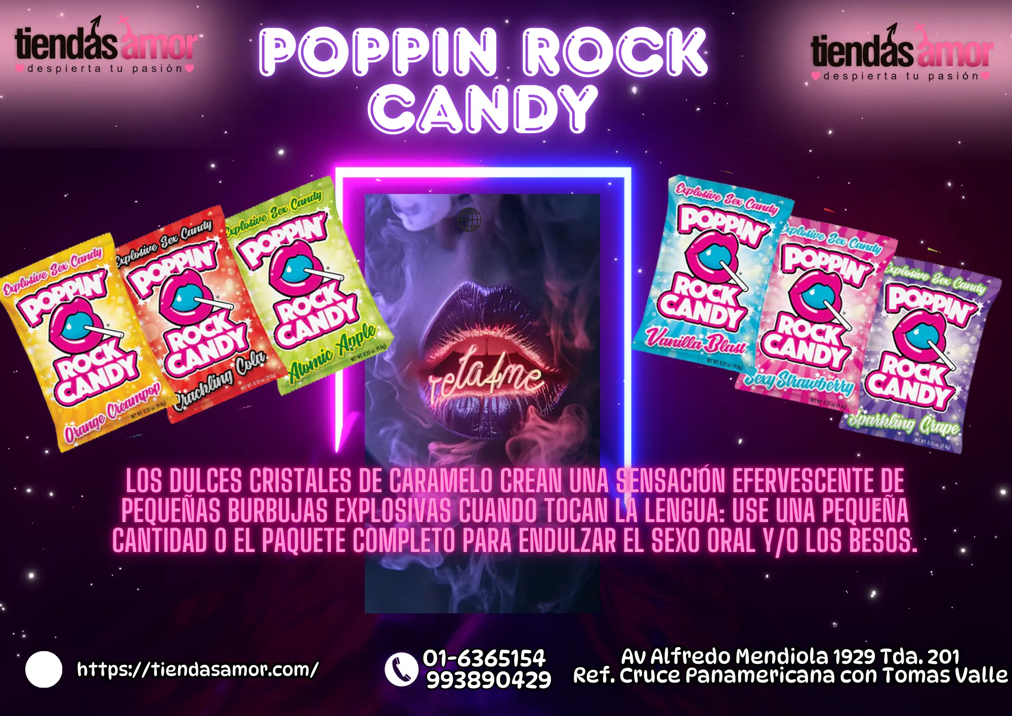 POPPIN ROCK CARAMELO EXPLOSIVO TIENDAS AMOR A1
