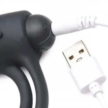 A-ANILLO VIBRADOR CONTROL REMOTO DE SILICONA NEGRO