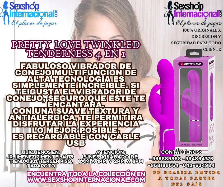 Pretty Love Twinkled Tenderness 4 en 1 vibrador de conejito