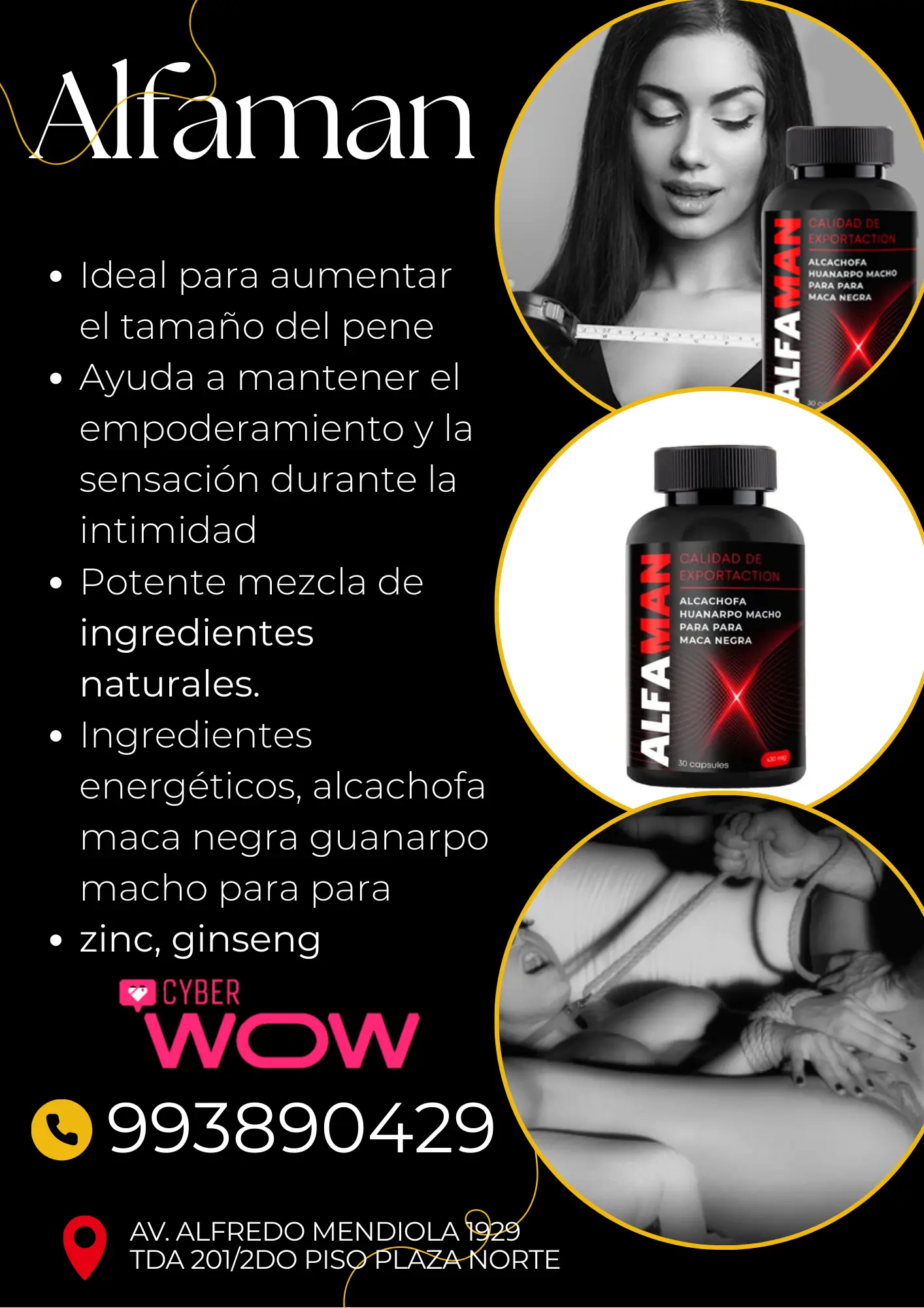 AlfaMan ORIGINAL Energía Masculina alarga y engruesa TIENDA