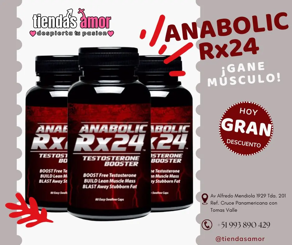 ANABOLIC RX 24 AUMENTA LA POTENCIA TIENDAS AMOR SEXSHOP