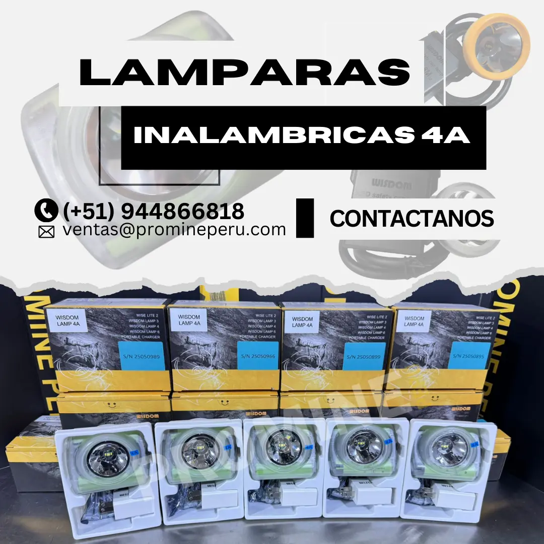 Lámpara Inalámbrica 4A Iluminación minera