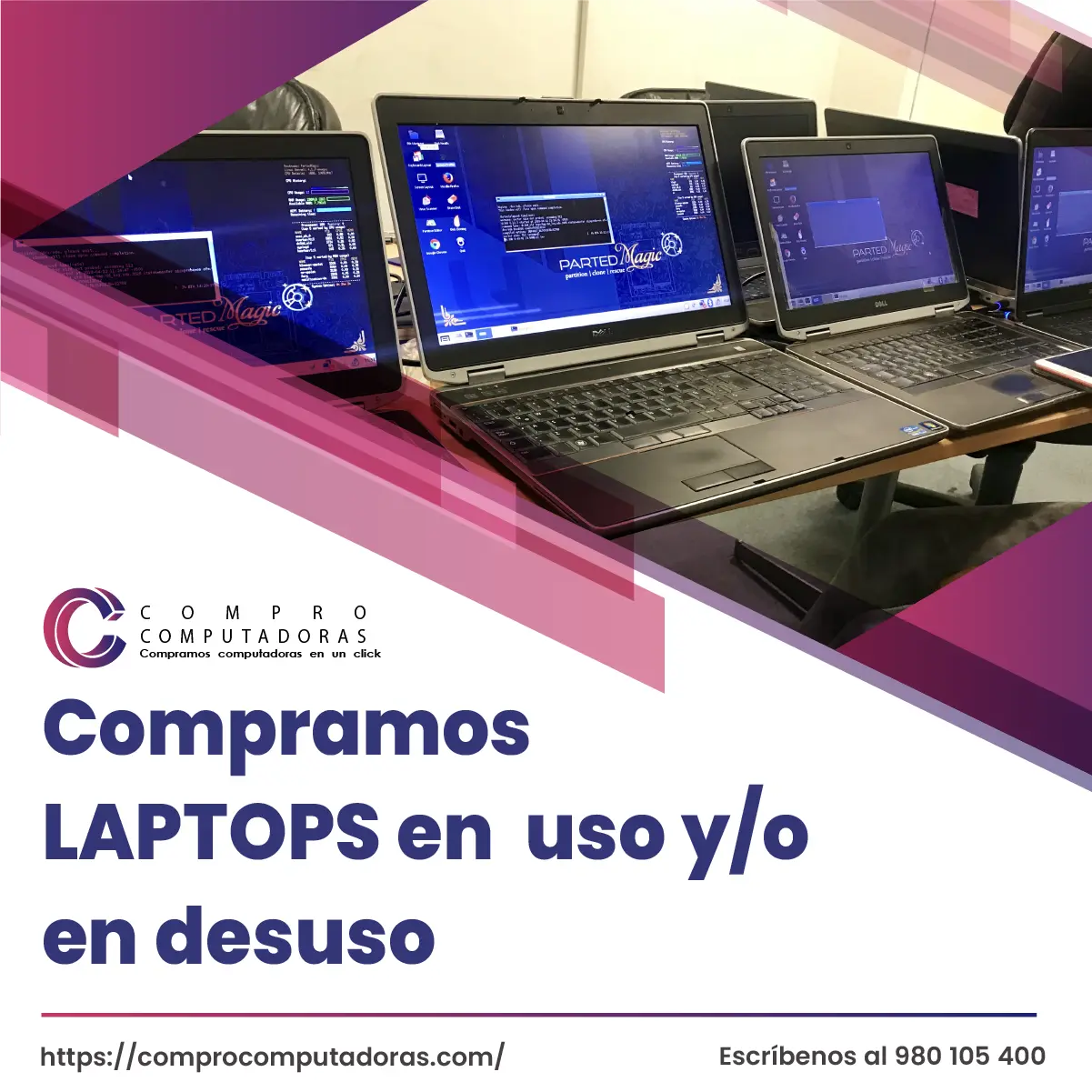 TIENES LAPTOS EN DESUSO LO COMPRAMOS 