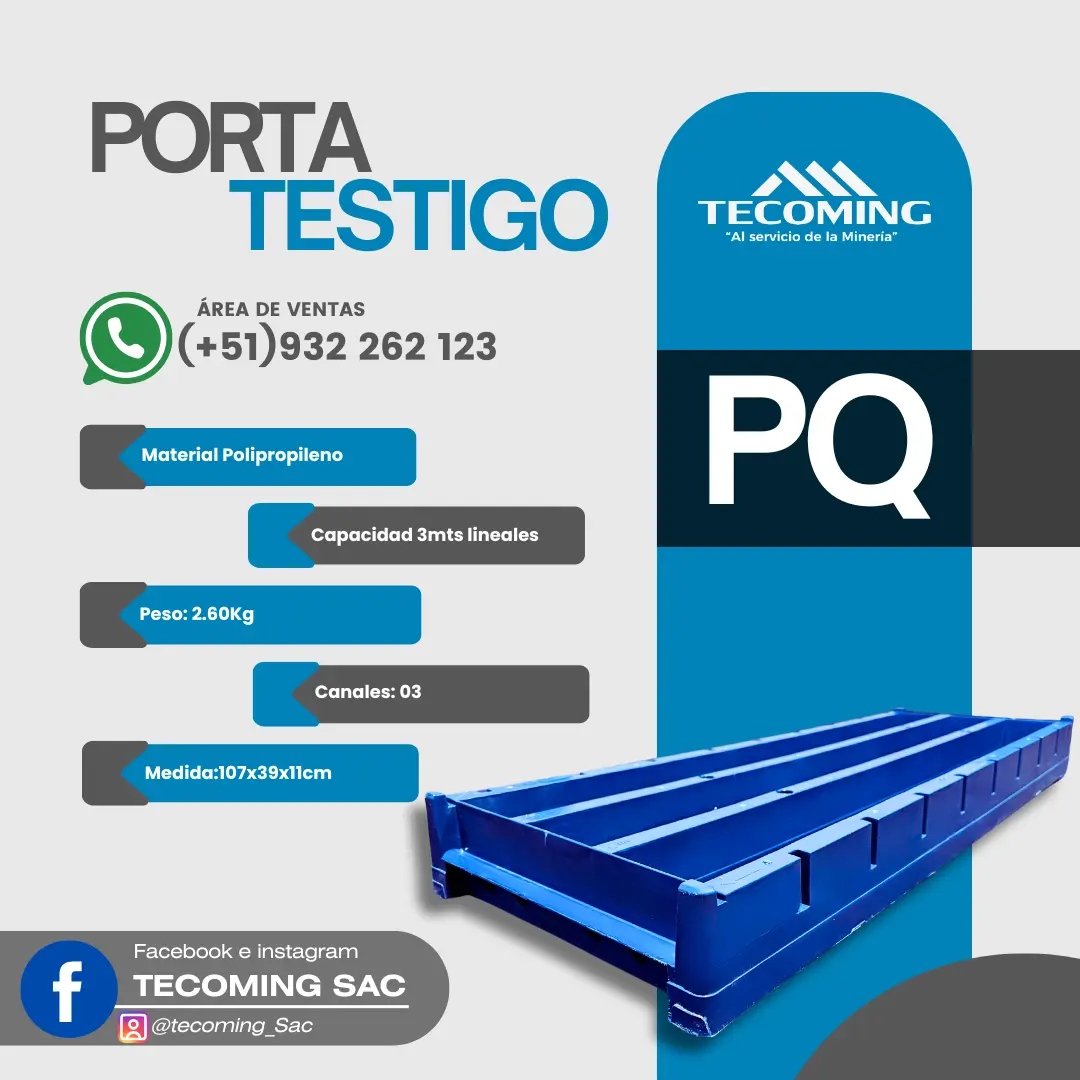 BANDEJA PORTA TESTIGO - PQ 