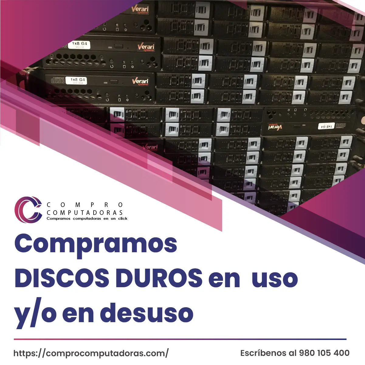 TIENES DISCOS DUROS ANTIGUOS LO COMPRAMOS 