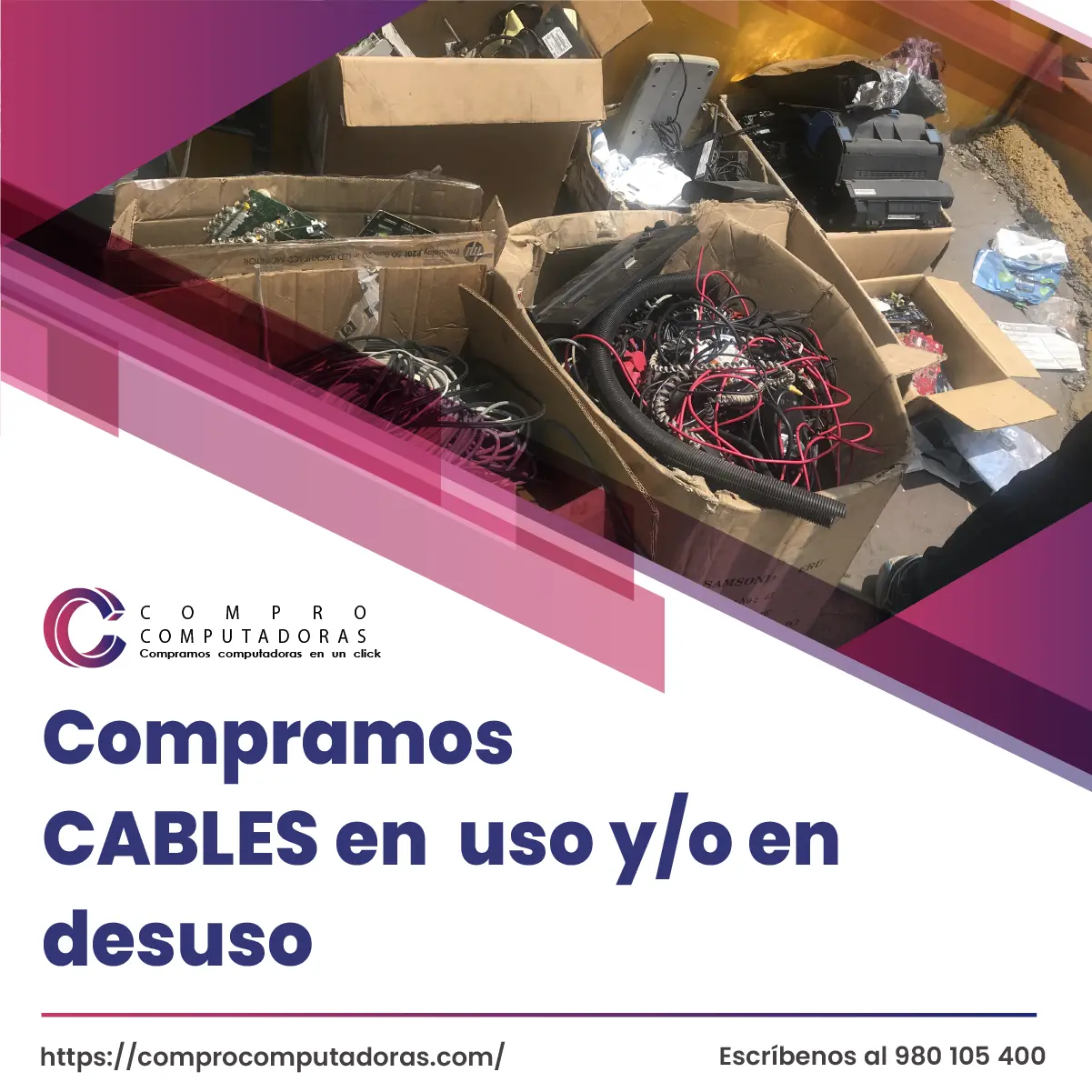 TIENES CABLES ELECTRICOS EN DESUSO LO COMPRAMOS 