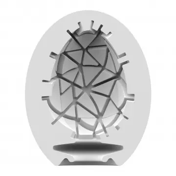 Huevo acariciador pack 3 naranja