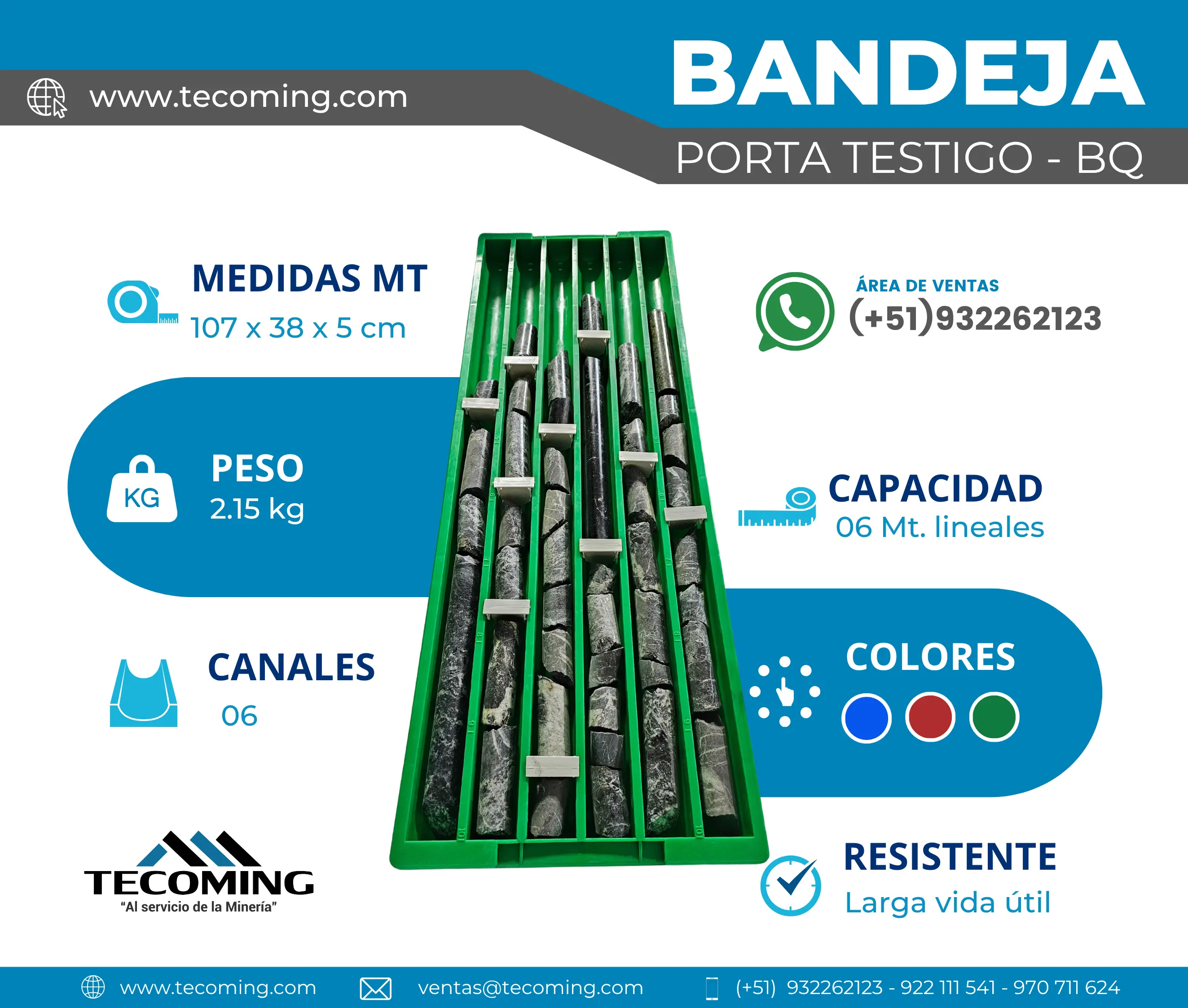 BANDEJA PORTA TESTIGO - BQ