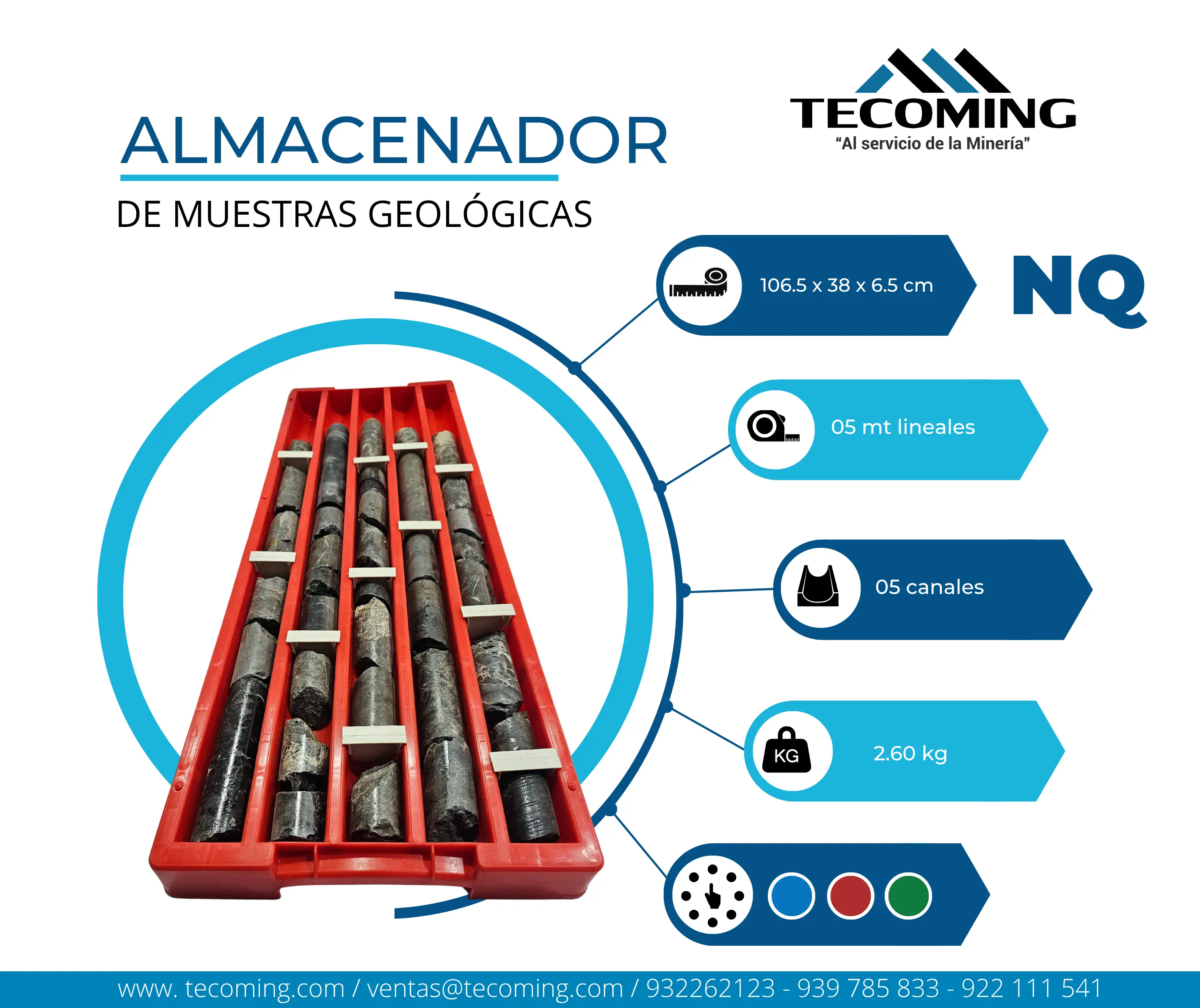 ALMACENADOR DE MUESTRAS GEOLÓGICAS - NQ 