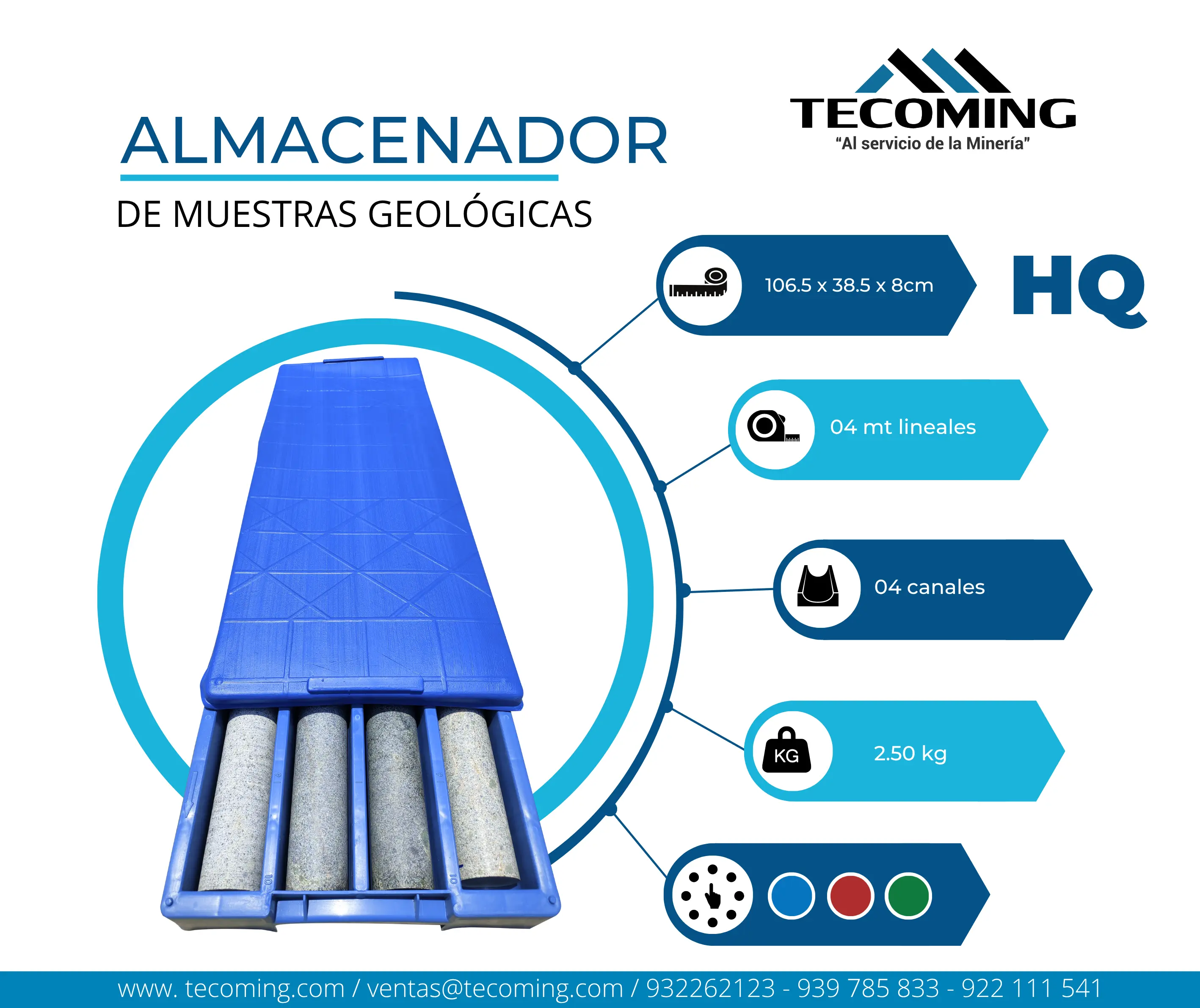 ALMACENADOR DE MUESTRAS GEOLÓGICAS - HQ 