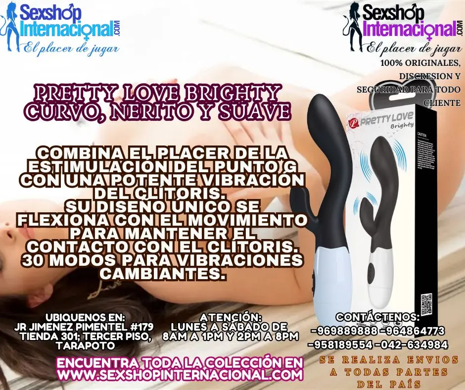 Pretty Love Brighty curvo nerito y suave combina el placer 