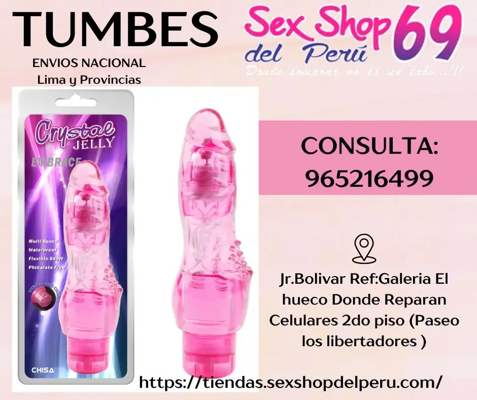 VIBRADOR CRYSTAL JELLY EMBRACE TUMBES 965216499