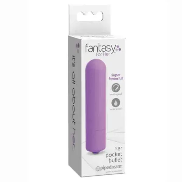 VIBRADOR BALA FANTASY RECARGABLE PARA ELLA PURPURA