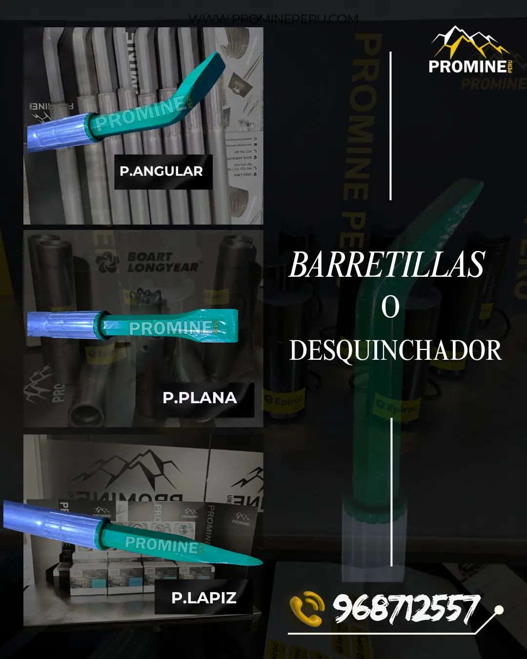 BARERETILLAS DE ALUMINIO PRODUCTO DE SOSTENIMINETO