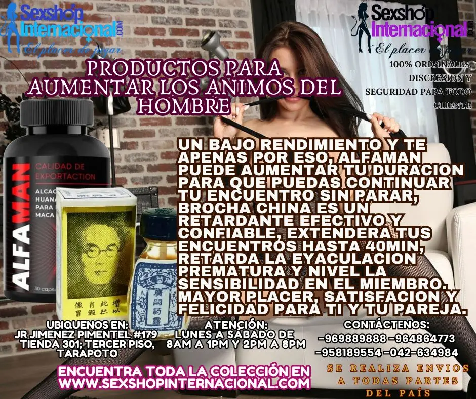 PRODUCTOS PARA AUMENTAR LOS ANIMOS DEL HOMBRE UN BAJO RENDIM