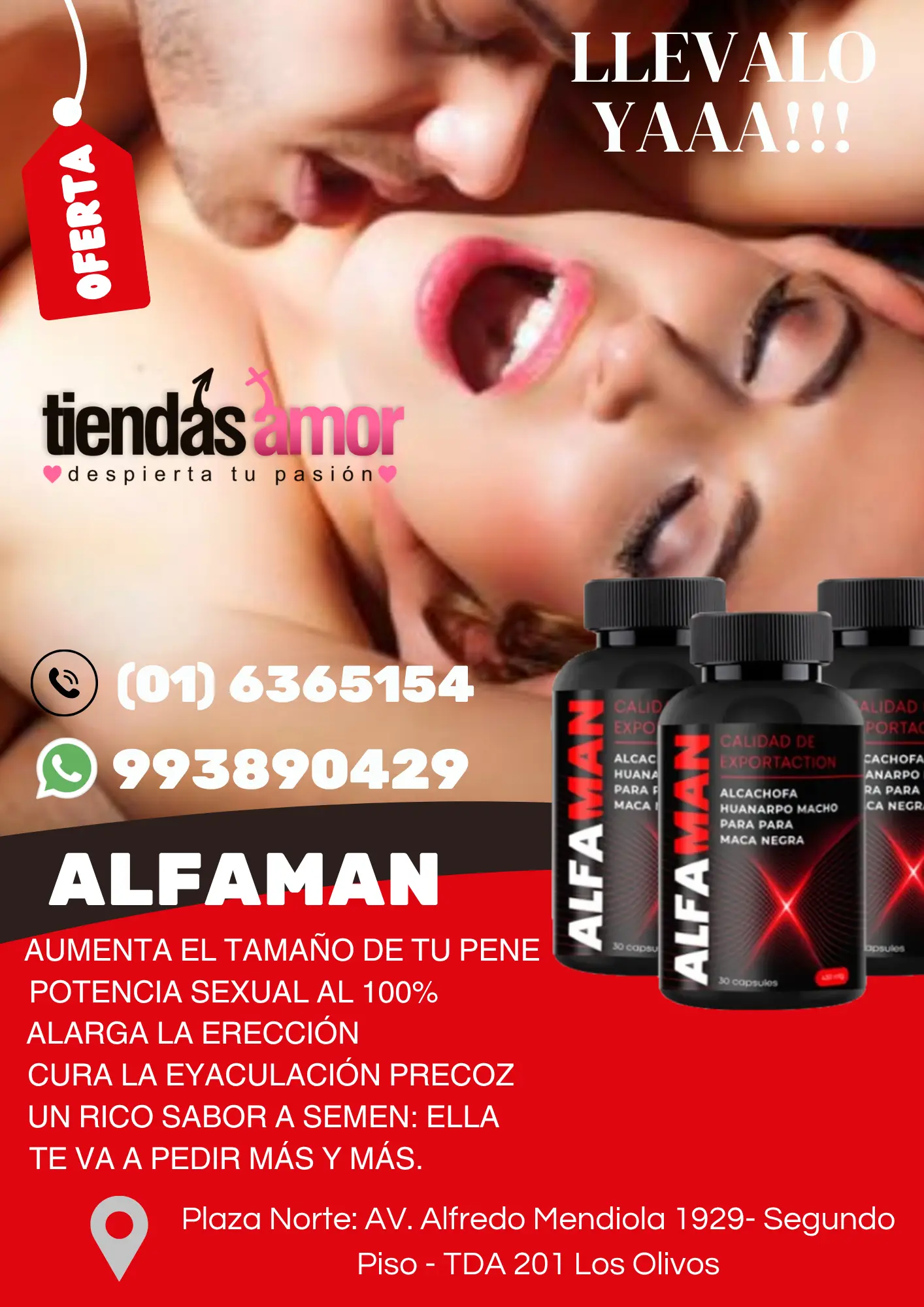 ALFAMAN AUMENTA EL TAMAÑO DEL PENE TIENDAS AMOR 