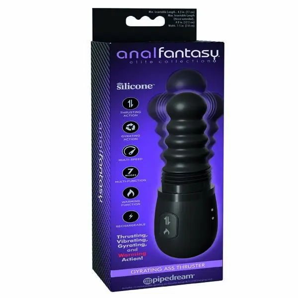VIBRADOR FANTASY GIRATORIO NEGRO