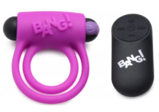 A-Anillo vibrador bang control remoto