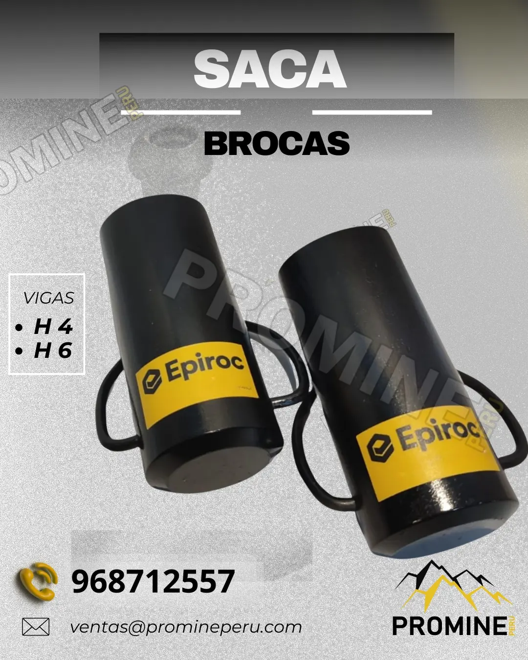 SACA BROCAS MINERIA SUBTERRANEA