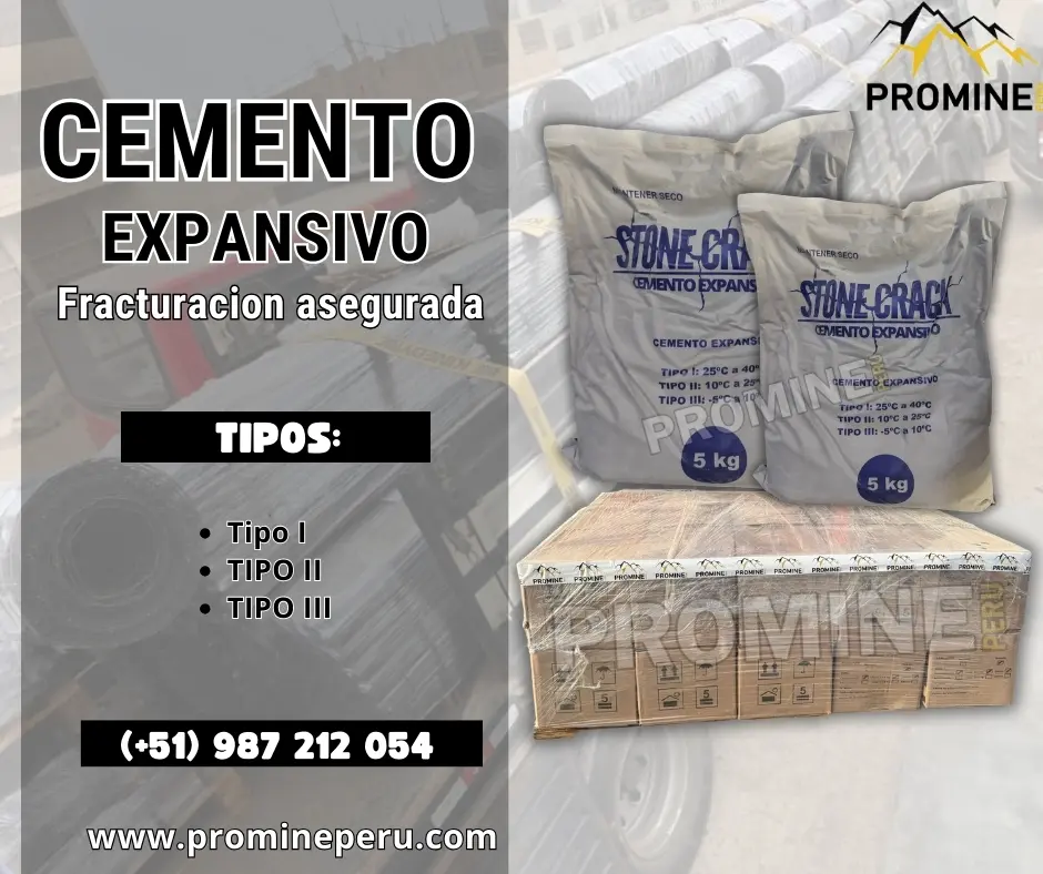 Cemento expansivo Demolición asegurada