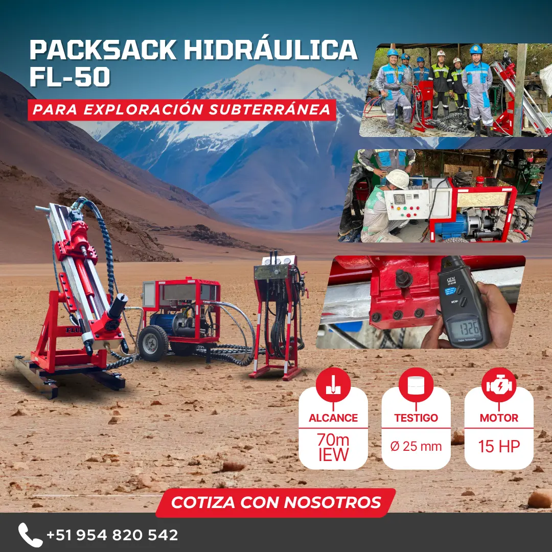  PACKSACK DIAMANTINA FL100 equipo para industria minera 