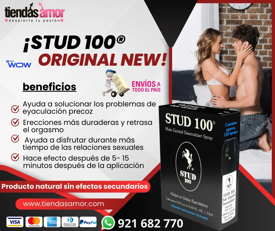 Spray Stud 100 Original SATISFACCIÓN GARANTIZADA. - PLACER A