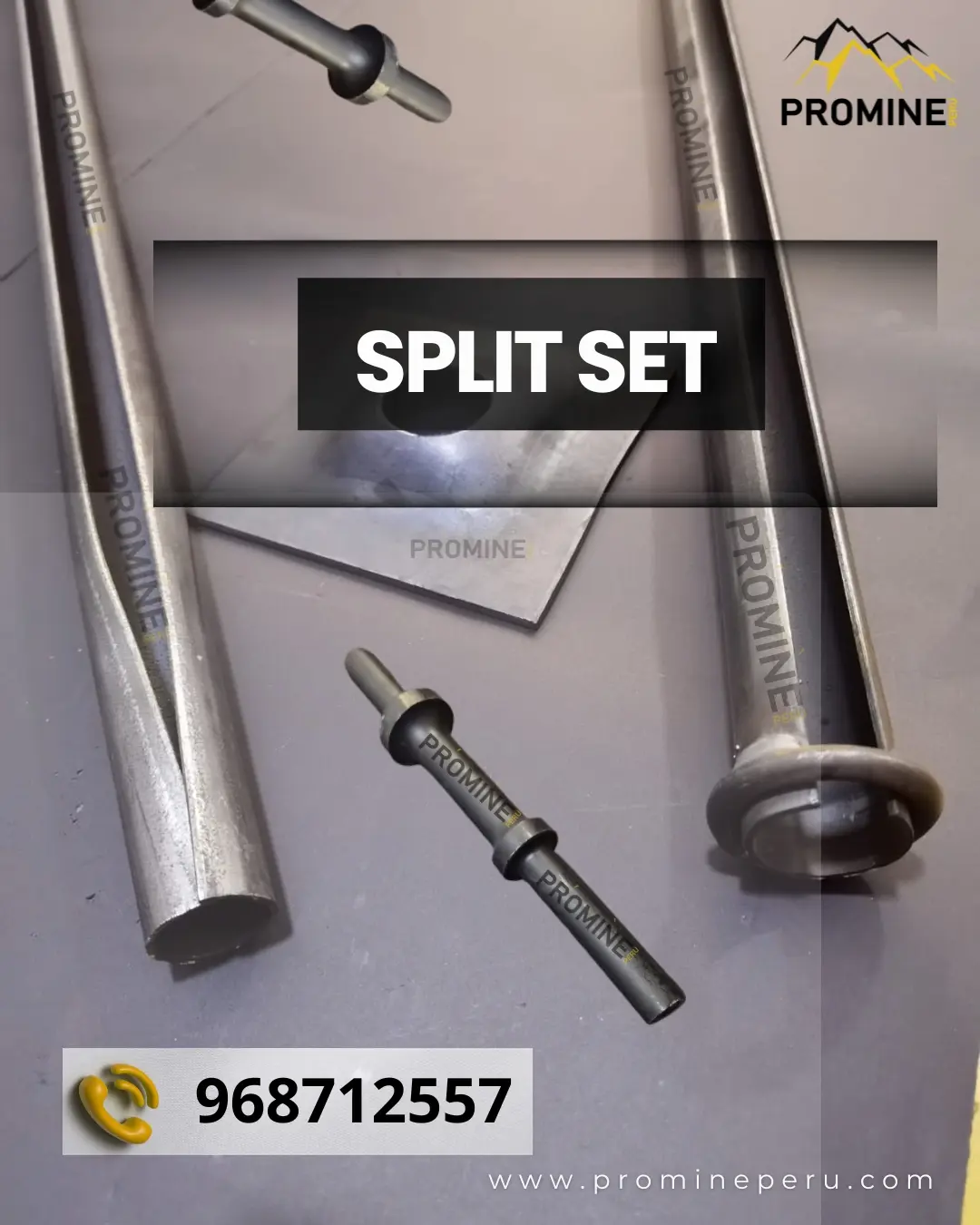 SPLIT SET CON PLACA DE SUJECION PRODUCTOS DE SOSTENIMIENTO