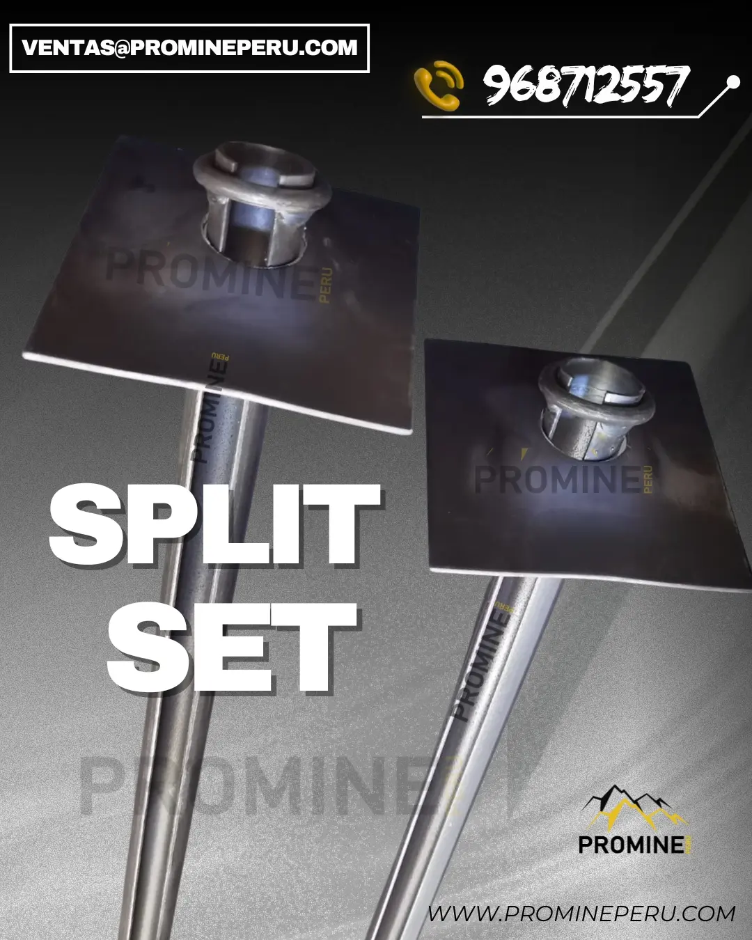 SPLIT SET CON PLACA DE SUJECION PRODUCTOS DE SOSTENIMIENTO