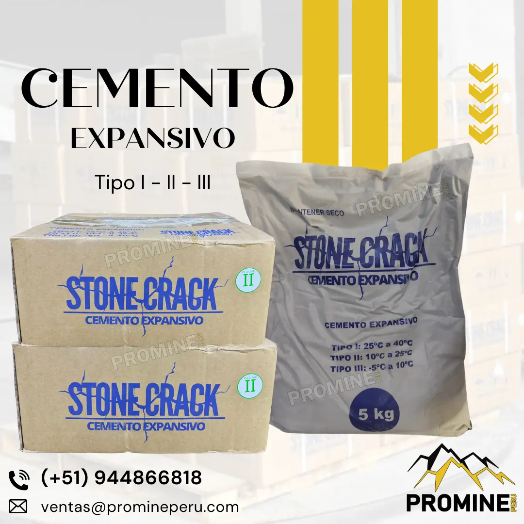 Cemento Expansivo Alternativa sin explosivos