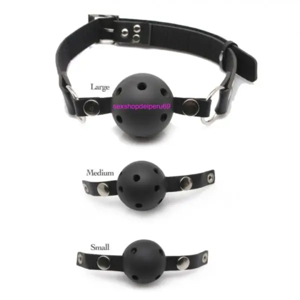 FETISH KIT MORDAZA DE BOLA CUERO