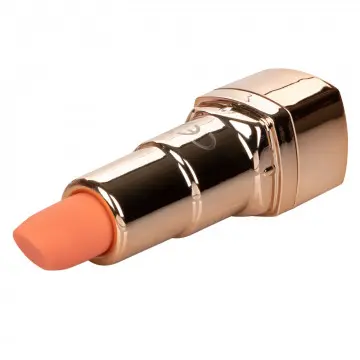 Vibrador mini lápiz dorado coral