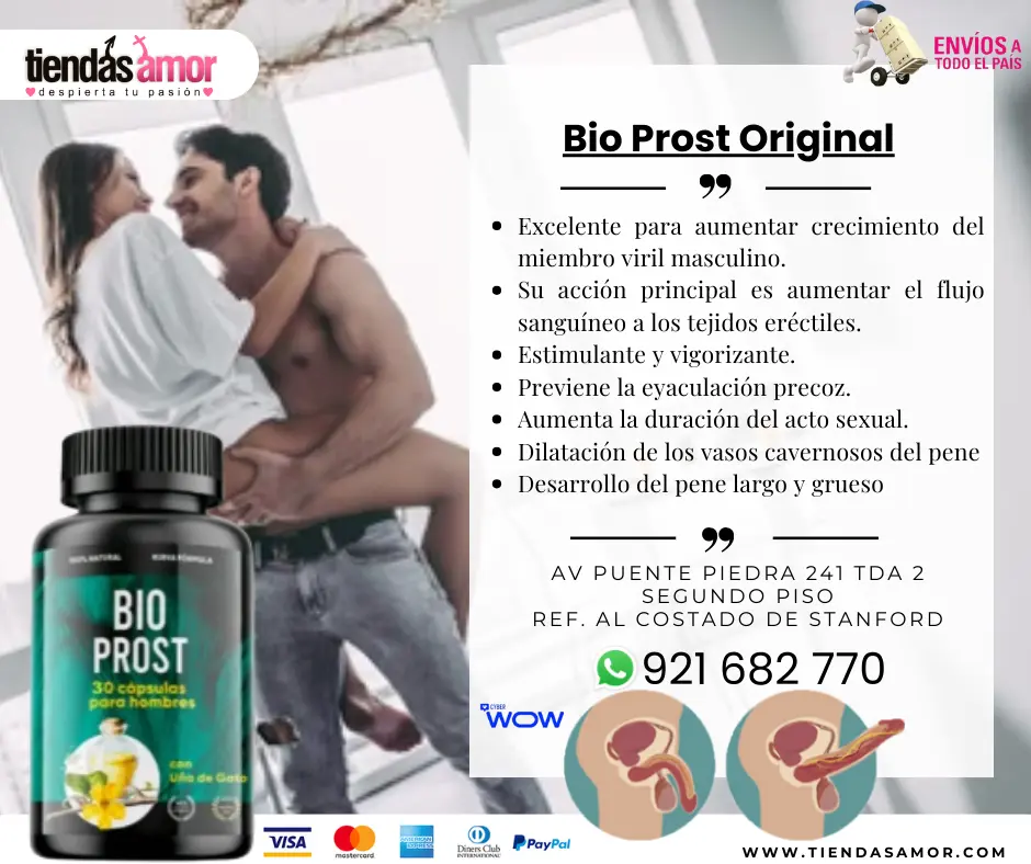 BIO PROST Evita la eyaculación precoz Aumenta la duración 